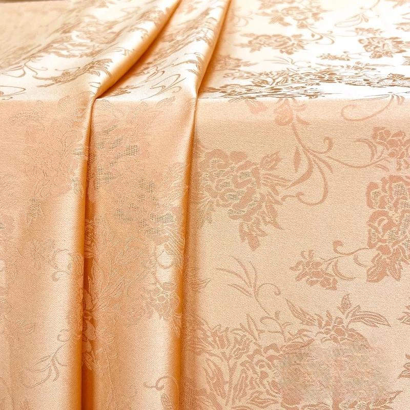Antikstil Imitation Seide Jacquard Satin Stoff Chinesischer Stil Dunkles Muster Gewebter Brokatstoff DIY Hanfu Cheongsam Kleid