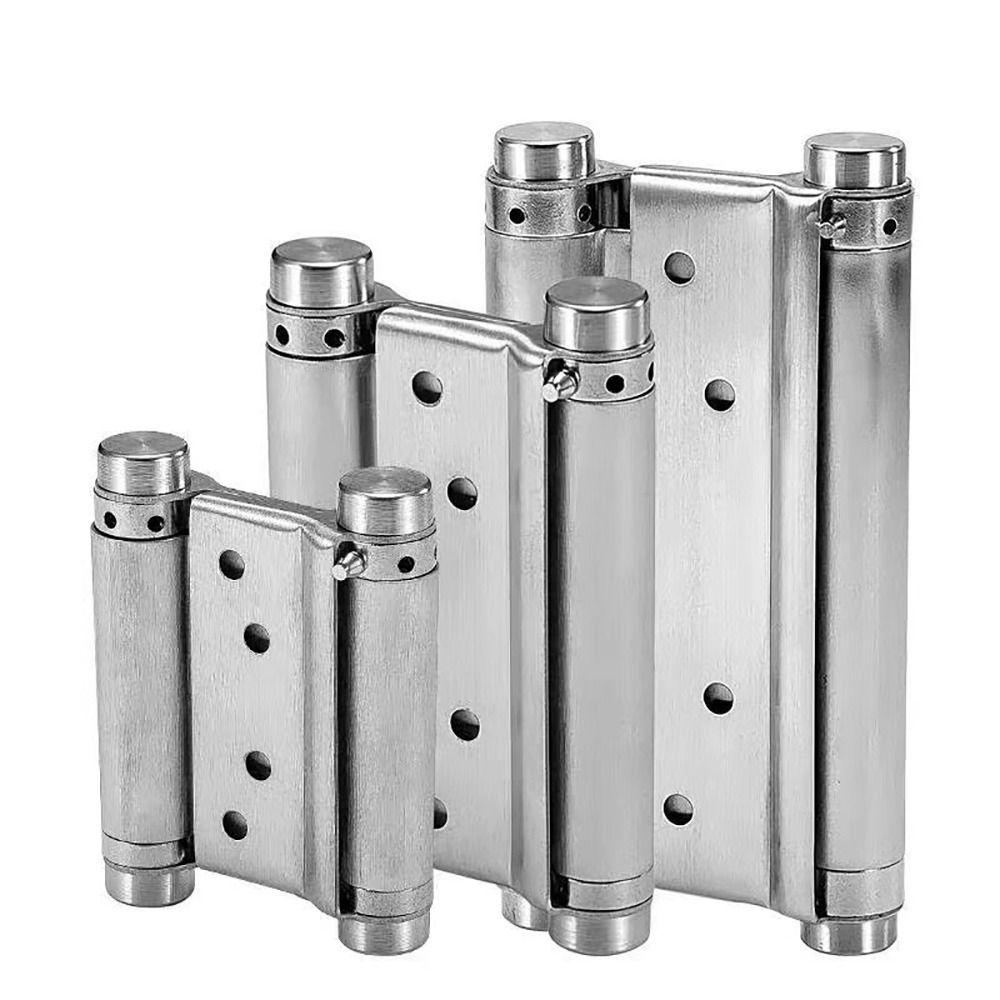 1Pcs Double Opening Door Hinge With Inner And Outer Free Spring Hinge  Hardware Accessory