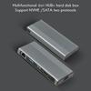 Nvme Ssd Hub, Usb C Hub Type C 3.1 To M.2 Nvme Ngff Hd 4k 1000m Lan 10gbps M.2 Ssd Case Enclosure Usb C Hub Splitter For Macbook