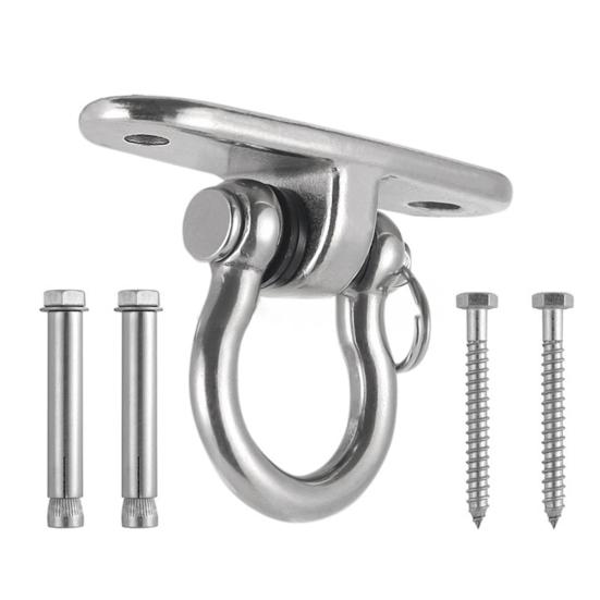 Ceiling Mount Swing Hanger with Screws Heavy Duty 360 Degrees Swivel Indoor Outdoor Porch Yoga Swing Hammock Hanging Chair Ceiling Hook