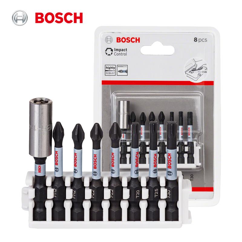 Bosch Impact Control Screwdriver Bits with Magnetic Extension Rod