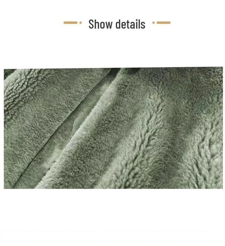 Women's Plus Size Hooded Fleece Coat - Double-Sided Velvet Sweatshirt, Warm Winter Pajamas