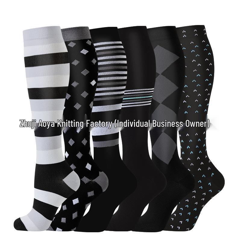 Cross-border Over-the-Knee Compression Yoga & Sport Socks Set