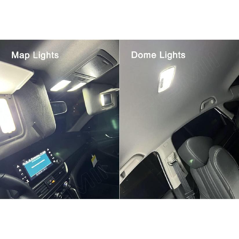 12 Piece 6000K White Accord Interior LED Light Kit Package Replacement for Honda Accord 2003 2004 2005 2006 2007 2008 2009 2010 2011 2012, with