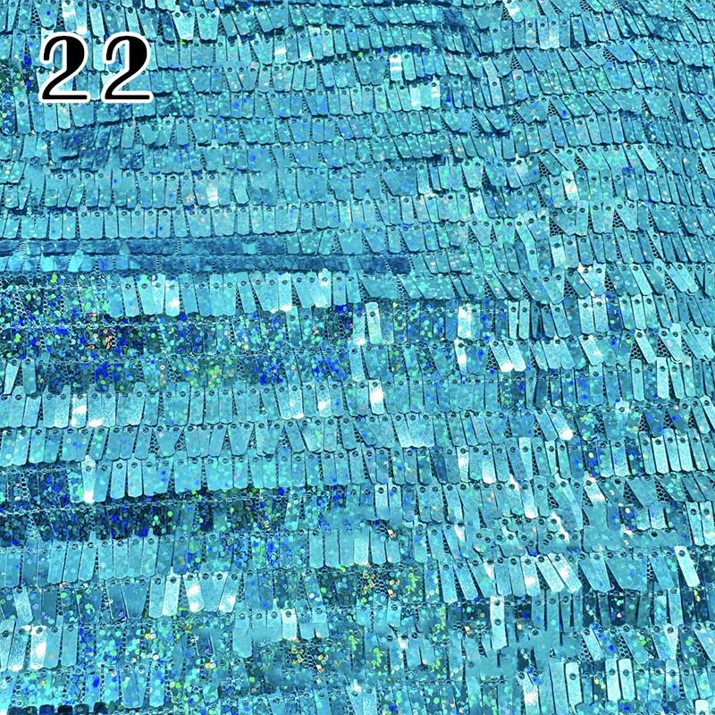 100x130cm Glitter Sparkly Fabric Iridescent Sequin Embroidery Mesh Fabric Stage Costume Party Evening Dress Decor Diy Material
