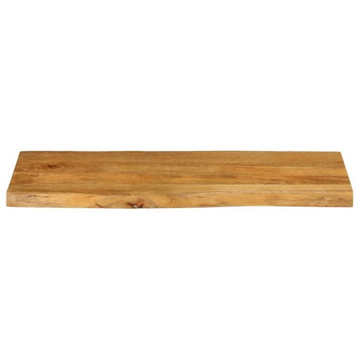 VidaXL Dessus de table 100x40x2,5 cm bord vivant bois massif manguier 370756