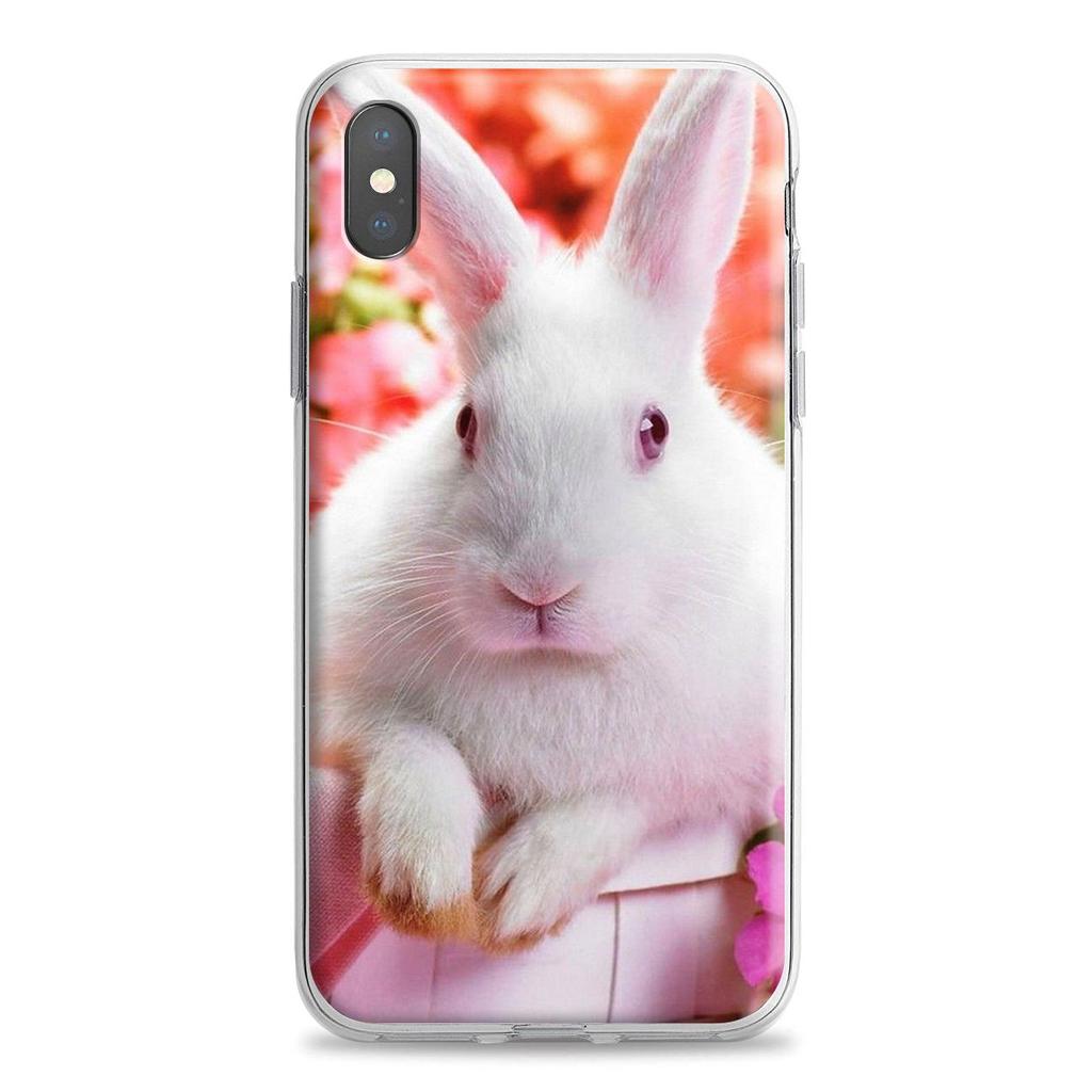Süßes Baby Kaninchen Hase Silikon Hülle für Apple IPhone 18 12 Mini 11 Pro SE XS X XR Max 8 7 6S 6 Plus 5S