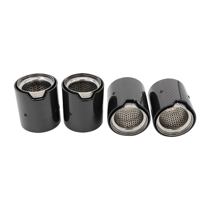 For BMW M2 F87 M3 F80 M4 F82 F83 Exhaust Pipe Tip Upgrade Touring MP erformance Parts Carbon Fiber Black Plated Muffler Tip