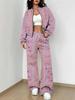 Splicing Autumn And Winter New European And American Women'S Clothing Retro Pattern Printing Suit Women