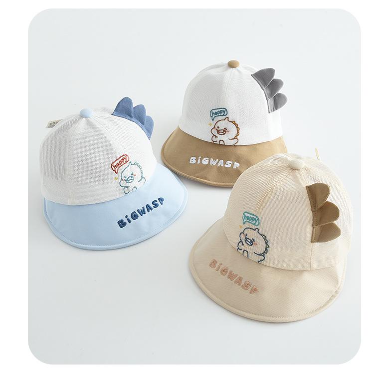 Children's Cartoon Dinosaur Bucket Hat - Outdoor Breathable Sun Hat
