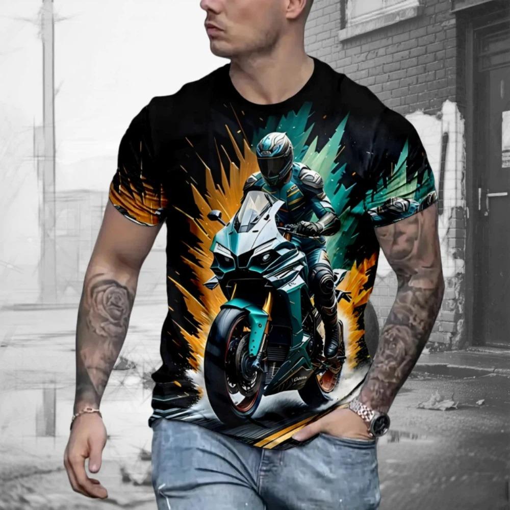 Street Men's T-Shirt Summer Trend Men's Fashion 3D Print Tees Top Retro Short Sleeved Casual Men's and Women's Clothing