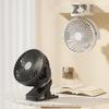 Efficient Clip On Fan with Adjustable Angle and Quiet Operation USB Rechargeable Fan Cooling Device for Home Or Gym