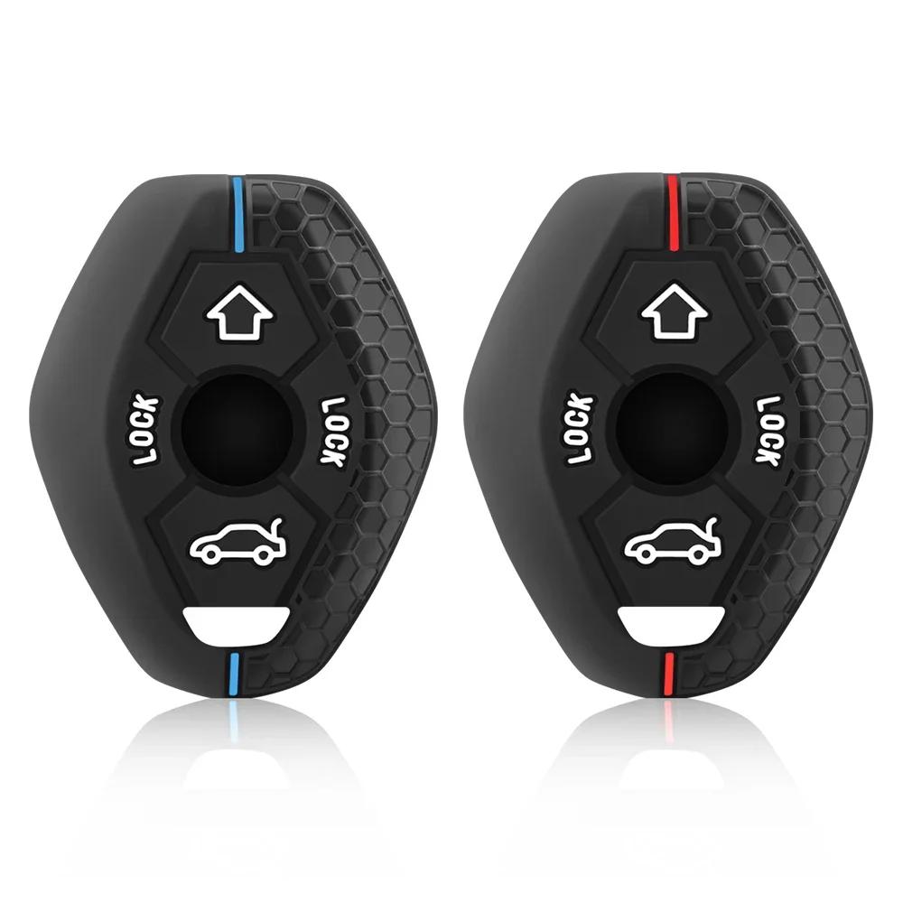 Étui porte-clés en silicone pour clé de voiture BMW E46, E53, X5, X3, E83, X3, E39, Série 7, 5, 3, 330i