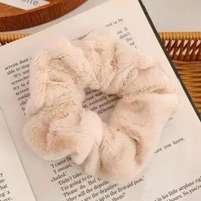 Autumn Winter New Sweet Plush Soft Girls' Women Pompom Hair Ties Elastic Hair Band Ropes Accessories Headwear