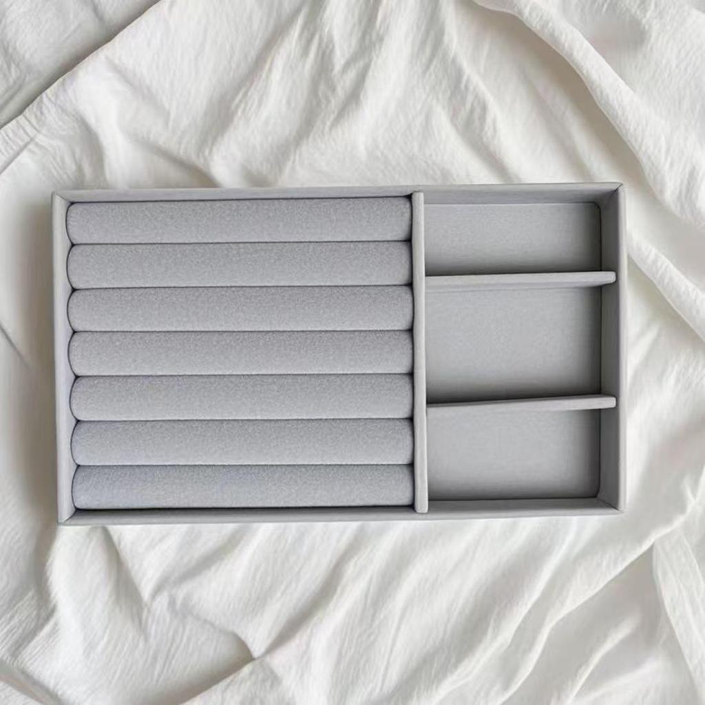 Samt Schmuckaufbewahrungsschale für Armbänder und Accessoires - Eisblumen-Design