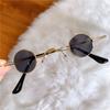 Retro Metal Frame Small Round Sunglasses Candy Color UV400 Mini Sunglasses Hip Hop Shades Cycling/Driving/Fishing