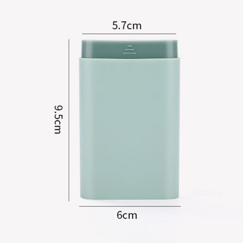 Mini Liten Bærbar Reise Vitaminboks Pilleesker Beholder Organizer Oppbevaring Tablett 7 Dager 6 Ruter Medisinoppbevaringsboks