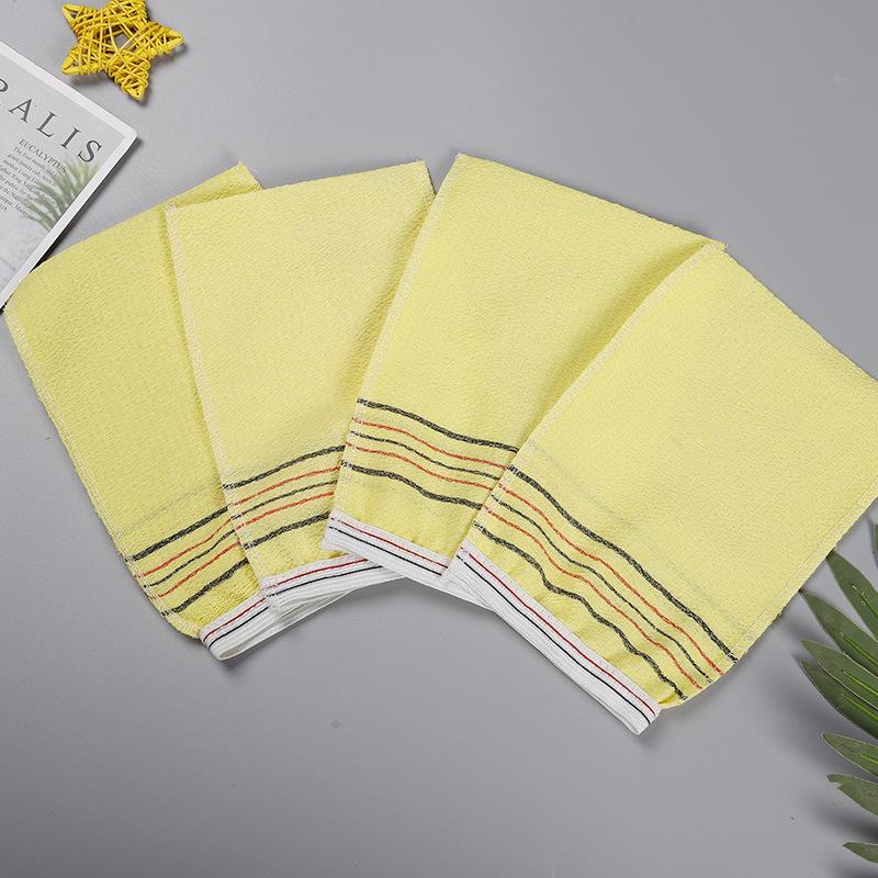 5-delat Exfolierande Badhandduksset - Koreansk/Italiensk Djuprengöring & Borttagning av Döda Hudceller, Mjuk Kroppsskrubb för Dusch/Spa