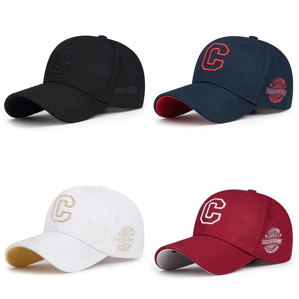 Letter Embroidery C Baseball Hat Wind Protection Peaked Caps Breathable Gift