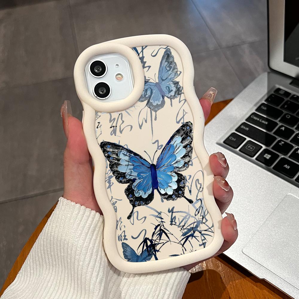 Big Wave Edge Soft Silicone Material Macaron Phone Case Shockproof Protective Rubber Casing for iPhone Samsung Huawei Honor Xiaomi Redmi OnePlus Moto