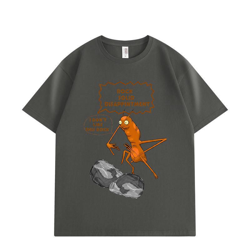 Marcus The Worm I Don't Like This Rock Funny Meme T-shirt High Quality Fashion Oversized T Shirts Unisex Cotton T-shirts