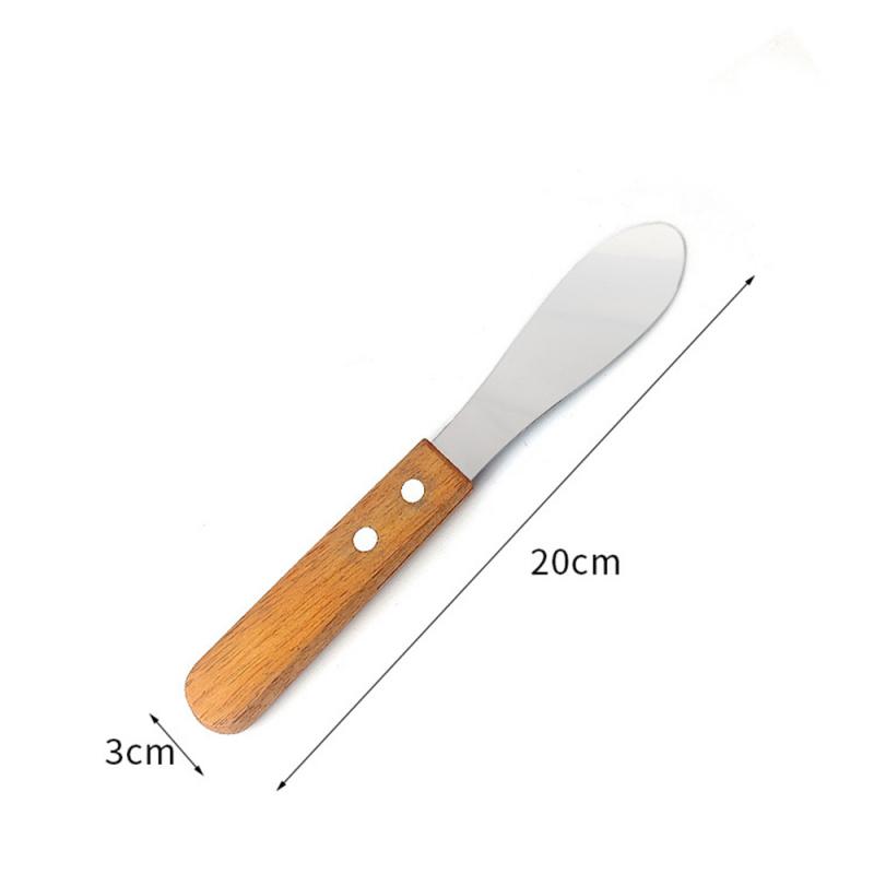 

Нож для сглаживания сливочного сыра, современный минималистский нож для масла, кухонные принадлежности, полированный скребок для сливок из нержавеющей стали 420