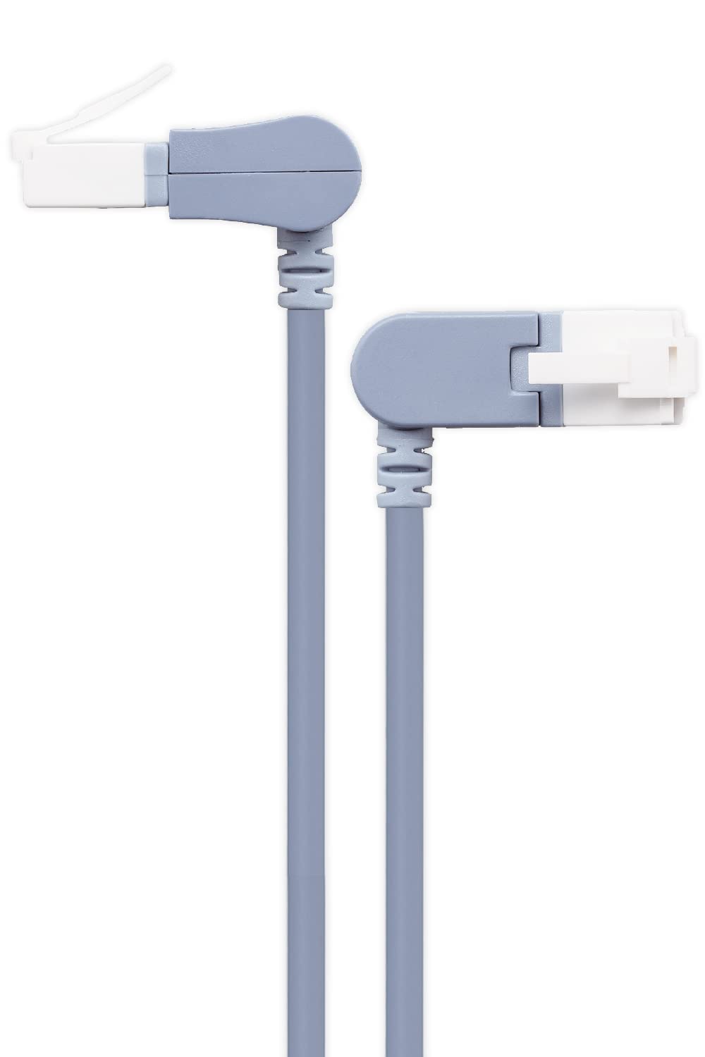 

ELECOM LAN Cable CAT6A Swing Type Connector No Breaking Nail Break Prevention Connector Slim Blue LD-GPATSW/BU синій