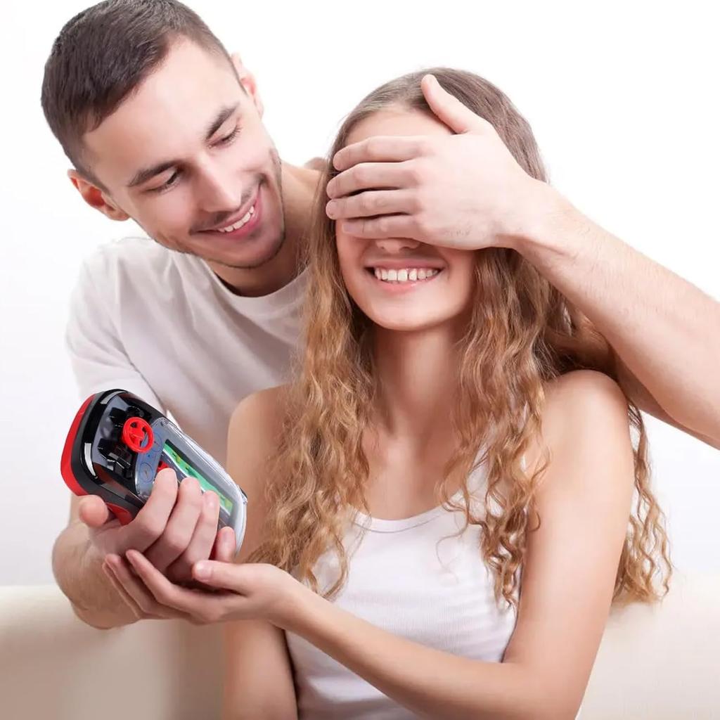 Racing Adventure Car Steering Wheel, Handheld Racing Car Game,Handheld Game Machine Logic Thinking Training Small Car Thinking Training Concentration