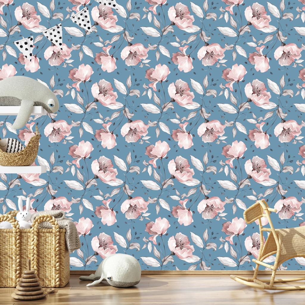 Roses wallpaper for living room and bedroom 50x1000