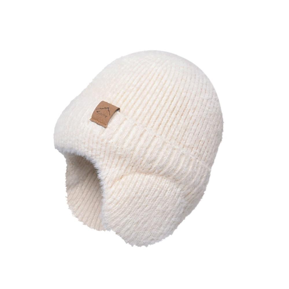 Cold Proof Earflap Woolen Hat Headgear Knitted Earflap Hat Ear Protection Beanie Cap  Male/Female