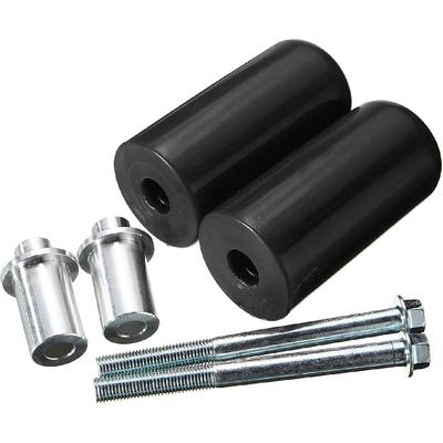 Frame Slider,10mm Universal Large Motorcycle Frame Slider Crash Protection For Yamaha Suzuki Honda(2ps) (Black)