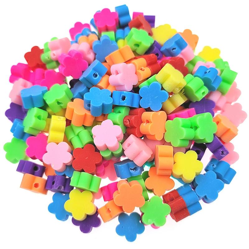 Heart Shaped Jewelry Making DIY for 10mm Bracelet Necklace Spacer Beads Pendant Soft Ceramic