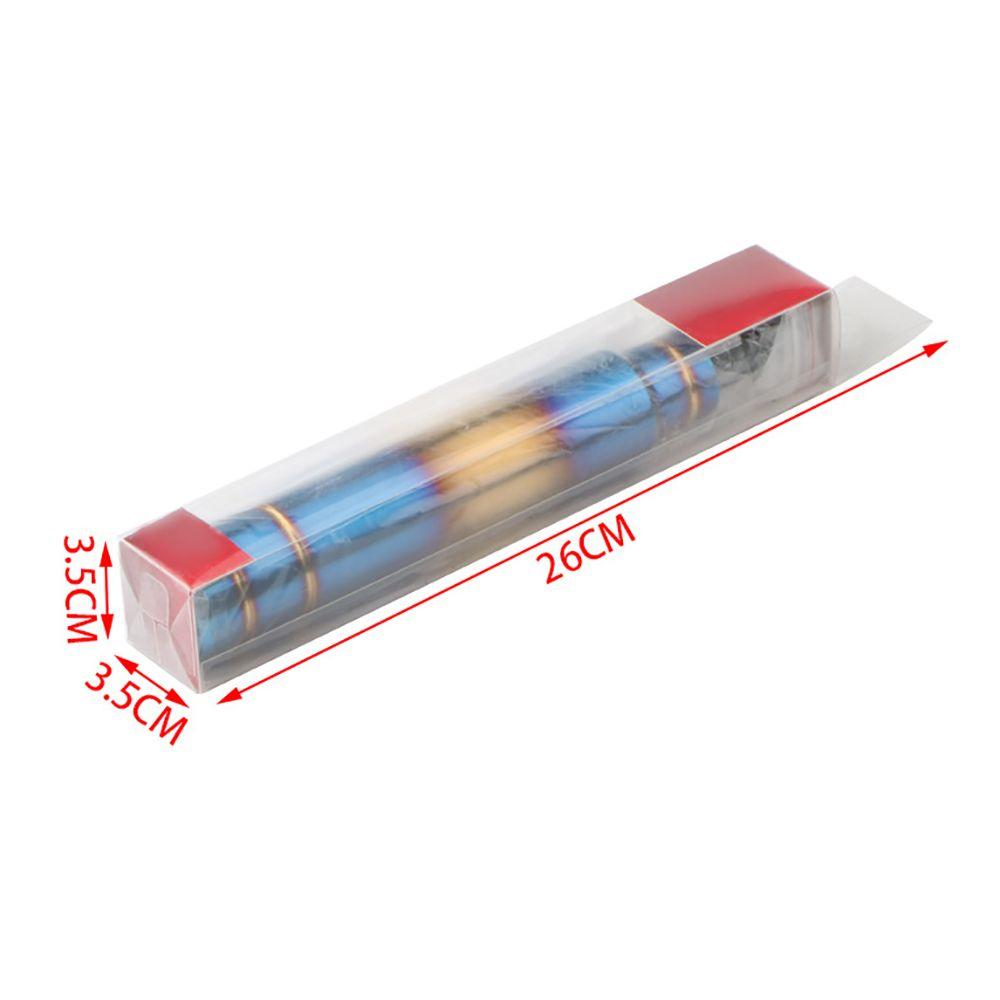 1Set 18cm Car Gear Shift Knob Manual Aluminum Alloy Shift Lever Universal Blue Half Grilled Shift Handle