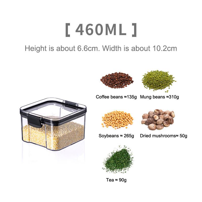 1Pc Kitchen Food Sealed Container Plastic Large Capacity Moisture-Proof Storage Box Grain Storage Tank Dry Goods Box Sealed Jar