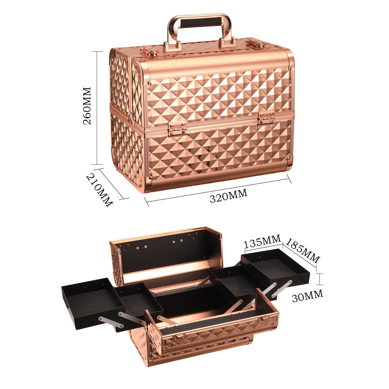 Cosmetic Case Portable Three-layer Storage Box