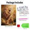 Lion Pearl Painting DIY Handmade Pearl Painting Art Highend Gift Home Decoration