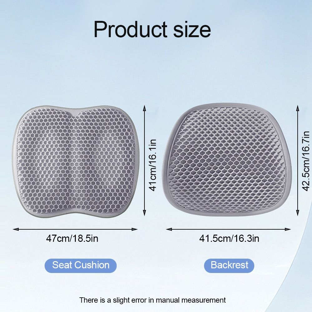 Breathable Gel Seat Cushion for Car Seat Summer Car Seat Cushion Pad Car Back Support  Home Use