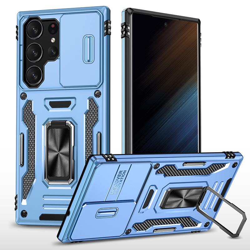 Custodia per telefono Samsung S25 Ultra: Design Finestra a Copertura Totale per S24 Ultra, S23 FE, Custodia Protettiva Anti-Caduta S22