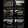 3 Head Car Exhaust Fan USB Rechargeable Solar High Wind Power Air Circulation Cooling Heat Dissipation Universal Fit All Cars