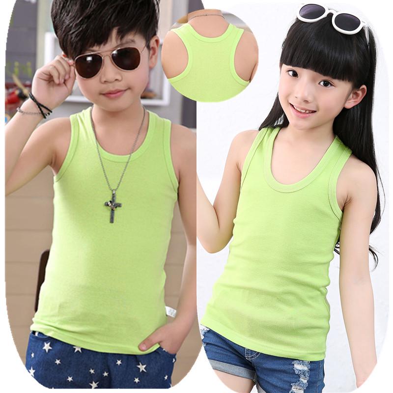 Kids' Cotton Camisole Tank Top for Boys & Girls - Lightweight, Summer Base Layer