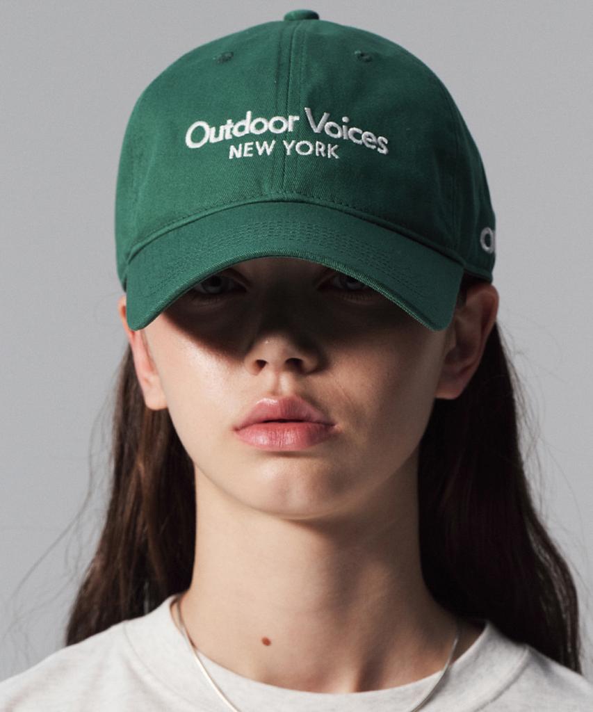 Ausdoeoboiseu Classic Logo Ny Cotton Cap (Green)