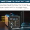 220V 230V Portable Power Station 550Wh Solar Generator 600W(Peak 1000W) 148800mAh AC Outdoor Socket RV/Van Camping Fishing Home