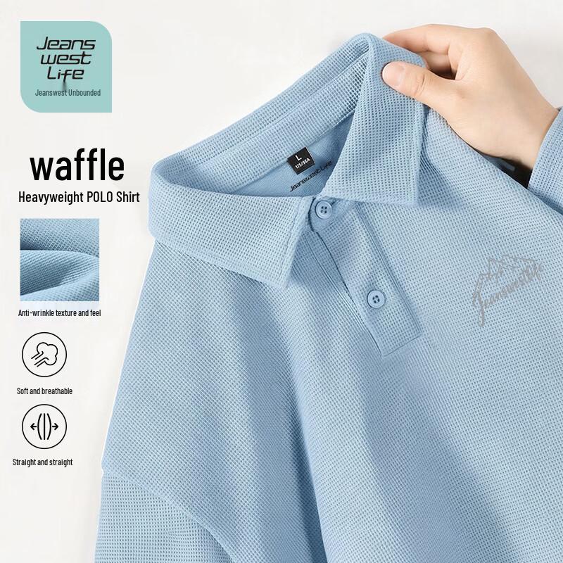 JEANSWEST LIFE Men s Waffle Knit Mountain Print Loose Fit T-shirt XL