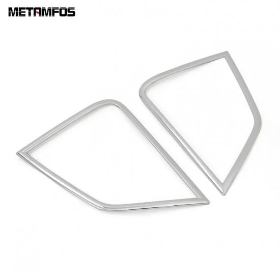 Front Bumper Fog Light Lamp Cover Trim For Mitsubishi Eclipse Cross 2017-  Chrome Foglight Protector Car Accessories