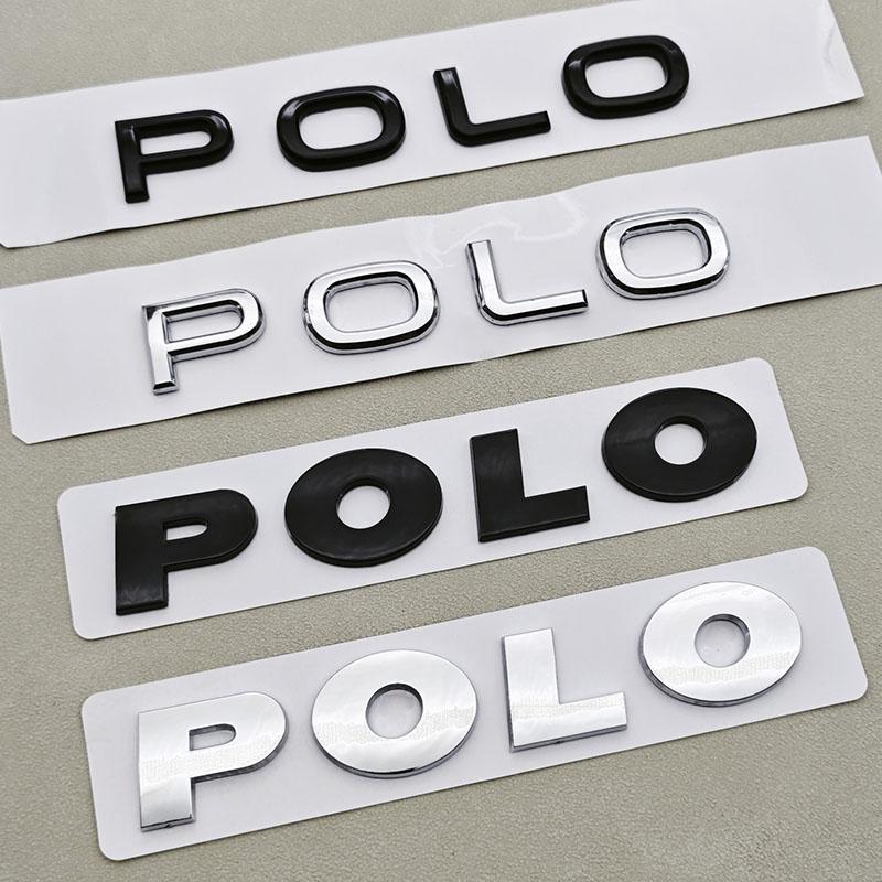 LMN1 2026 Hot VOLKSWAGEN 3D ABS Logo Polo Letters Badge Car Rear Trunk Emblem Sticker for Volkswagen VW Polo 4 5 6R 6C 6N 9N MK4 MK5