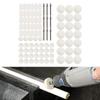 88 pièces Multifonctionnel Feutre Roue de Polissage Embouts Meulage Buffing Accessoires Kit d'Attachement pour