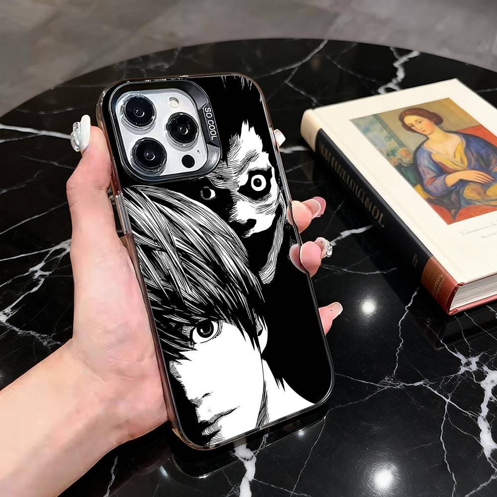 

D-Death N-Note L Lawliet-DNLL Чехол для телефона для iPhone 17,16,15,14,13,12,11 Plus,Pro Max,XS, Цветной Серебристый Черный Чехол iPhone17