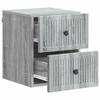 Wall Mounted Nightstand Set 2 pcs Grey Sonoma 33 x 34.5 x 40 cm