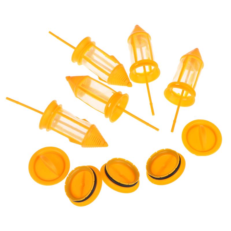 5Pcs Dental Valve Strong Weak Suction Filter Large Size Water Equipment Parts Plastic Bag Cleaning Tool With Mesh Bag