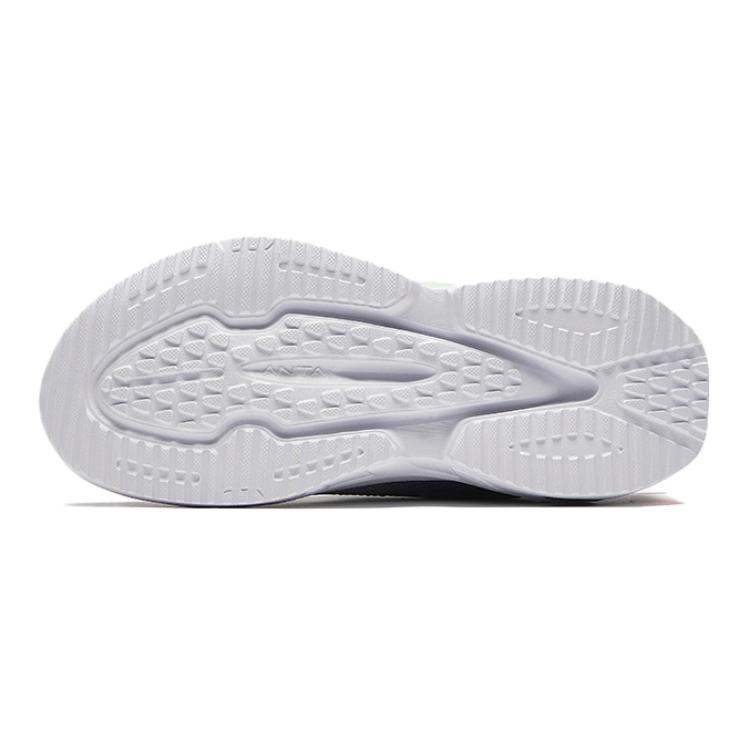 Anta Kids Comfortable Knob Body Measurement Test Non-Slip Wear-Resistant Low-Top Running Shoes Kids Running Shoes Silver Black A12445510-3